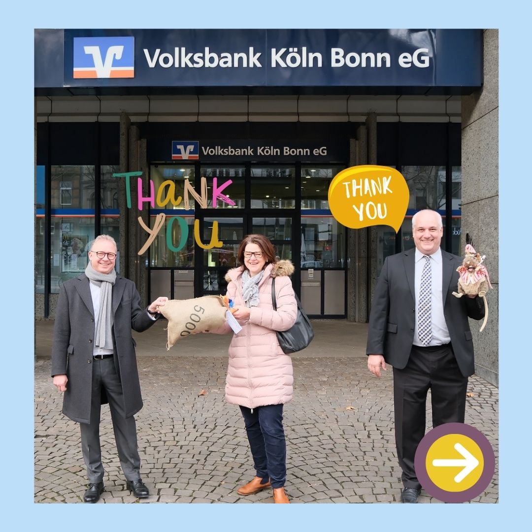 Wir bedanken uns bei der Volksbank Köln Bonn