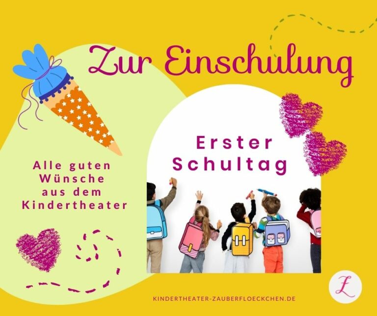 Zur Einschulung die besten Wünsche für das Schulkind